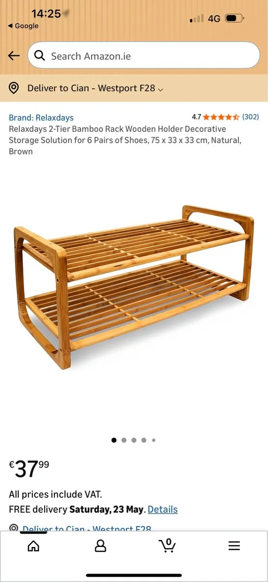 Wooden Shoe Rack - Image 4