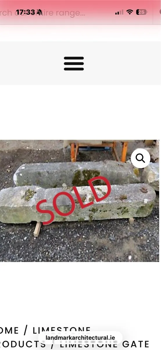Old Limestone gate posts - Image 3