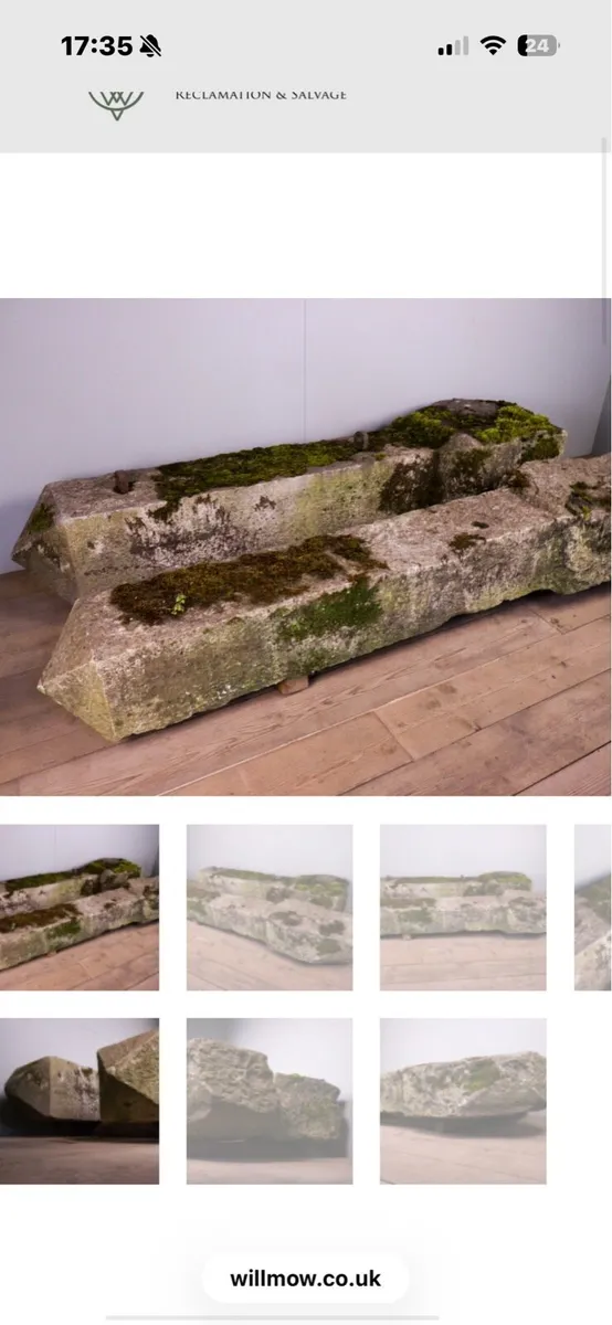 Old Limestone gate posts - Image 4