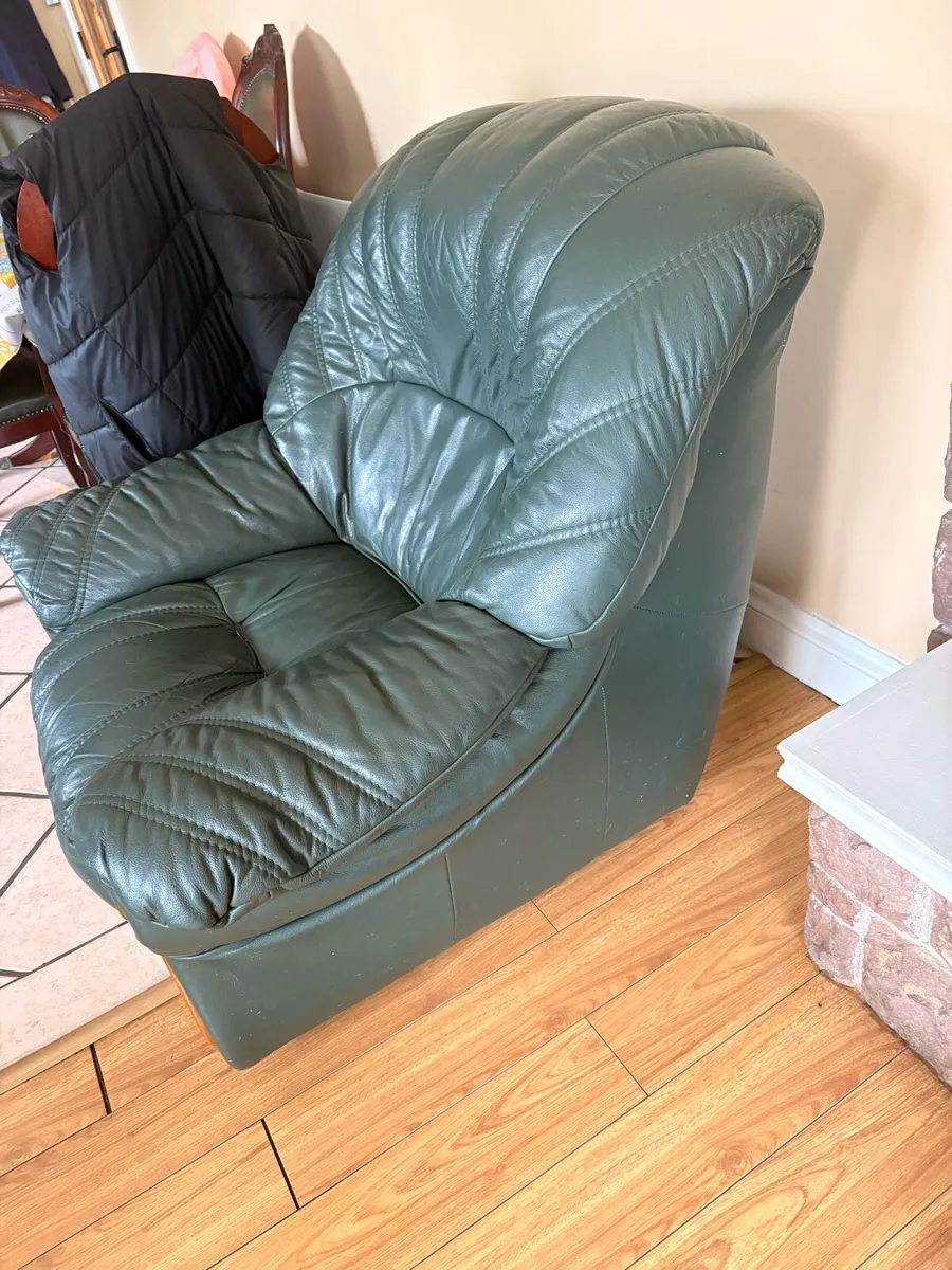 2 Leather Arm Chairs - Image 2