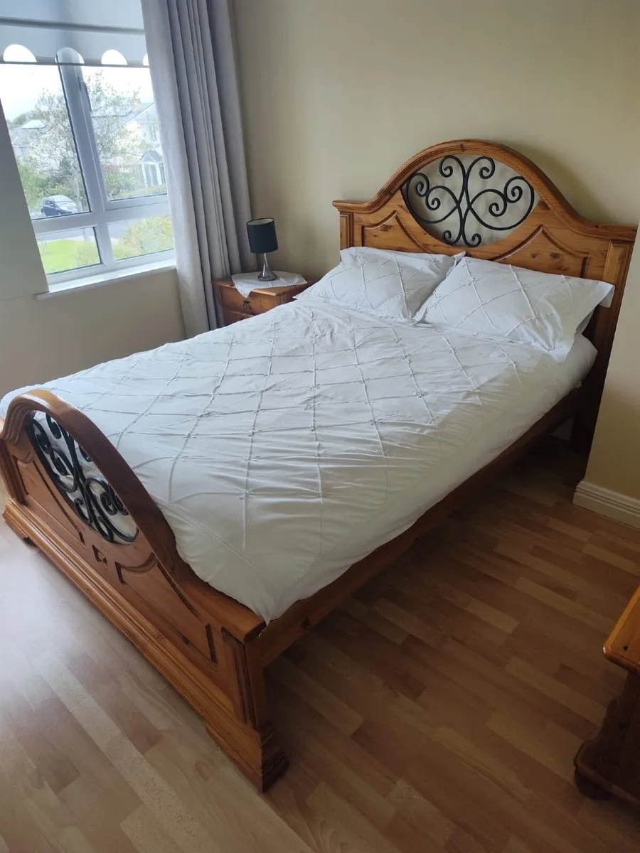 2 Double Beds with Lockers–Solid Wood - Image 2