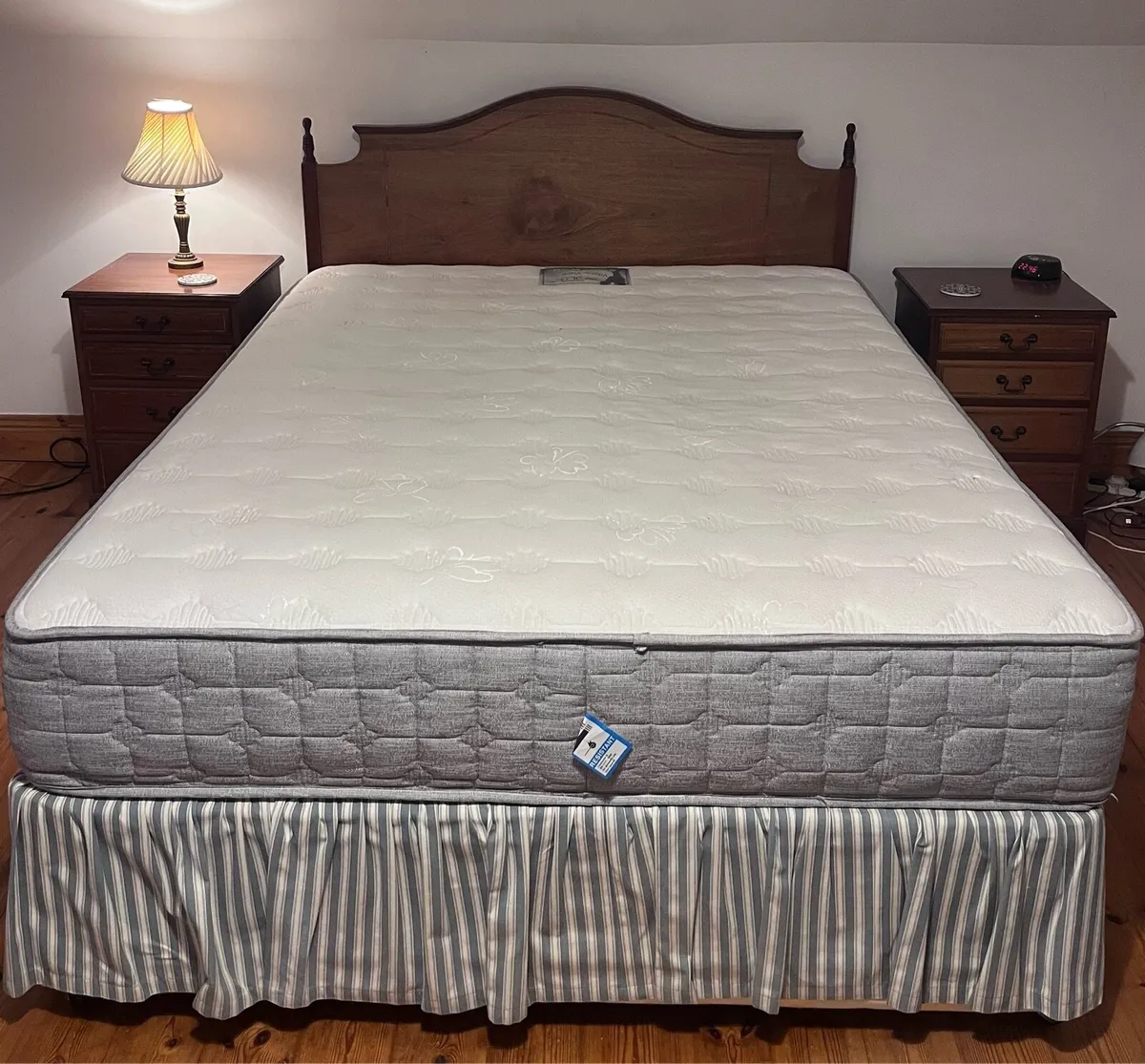 King Size Bed Frame, Mattress & Bedside Lockers