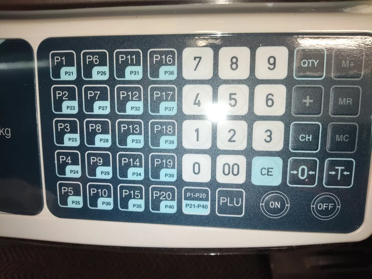 Retail weighing scales, 20 preset keys . - Image 3