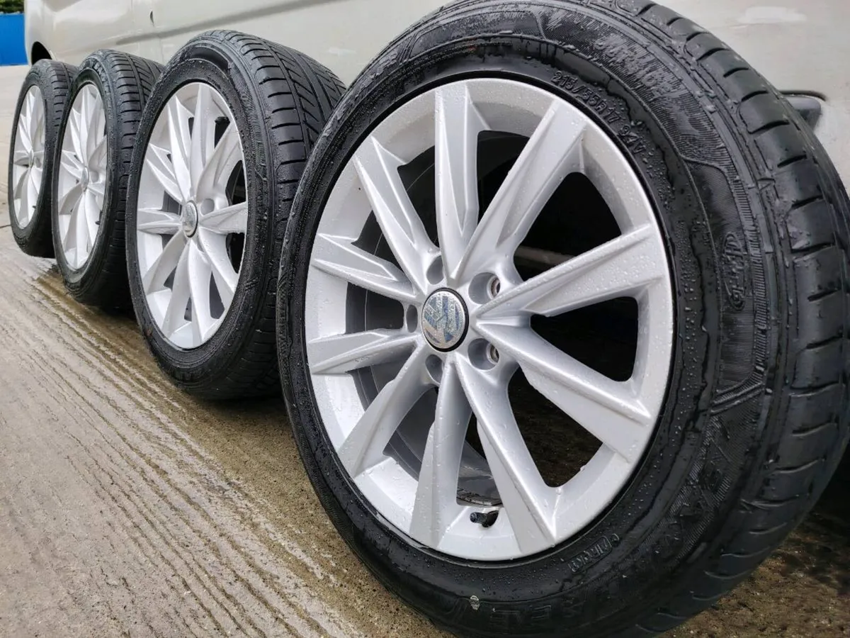 VW alloy wheels with Good Year tyres - Image 1