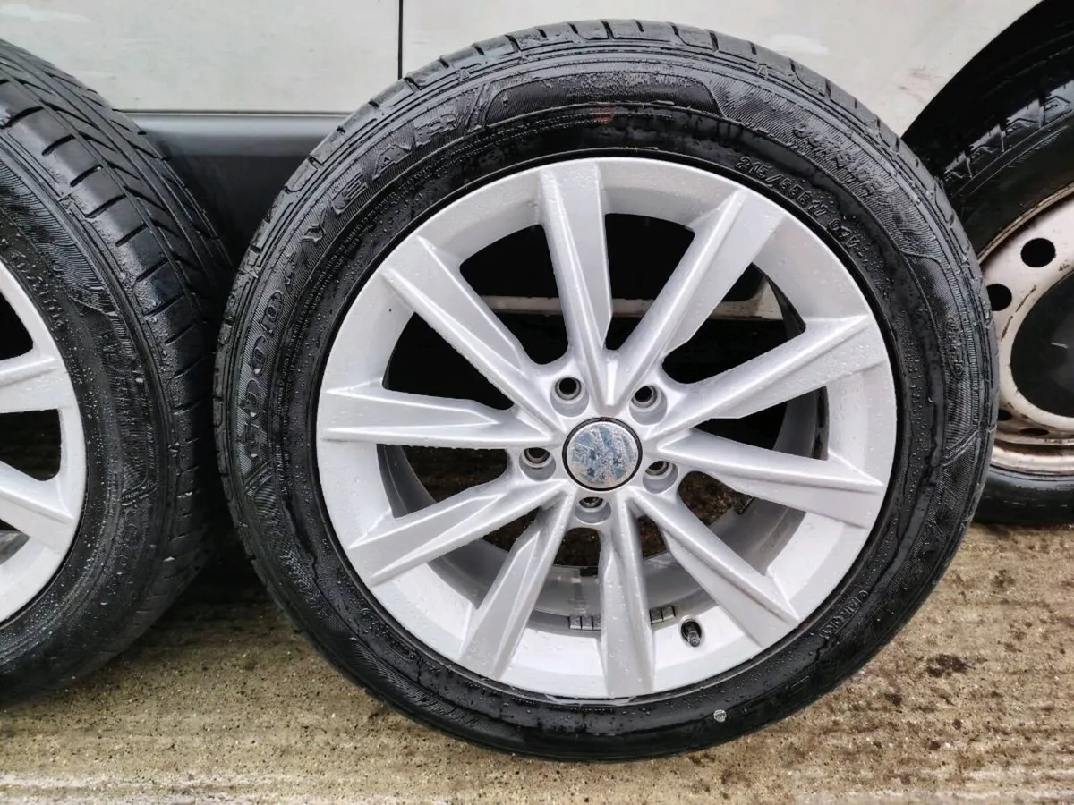 VW alloy wheels with Good Year tyres - Image 2
