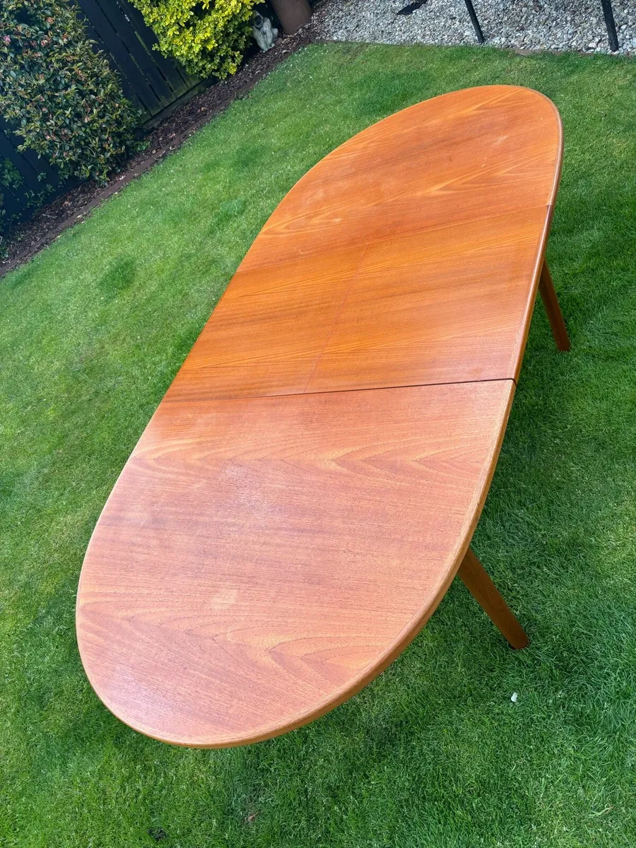Mid century Mcintosh teak extending dining table - Image 4