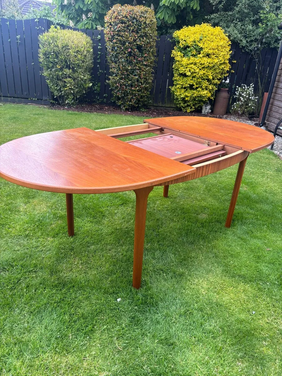 Mid century Mcintosh teak extending dining table - Image 2