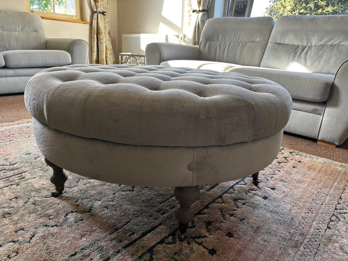 Large Round Ottoman - Image 2