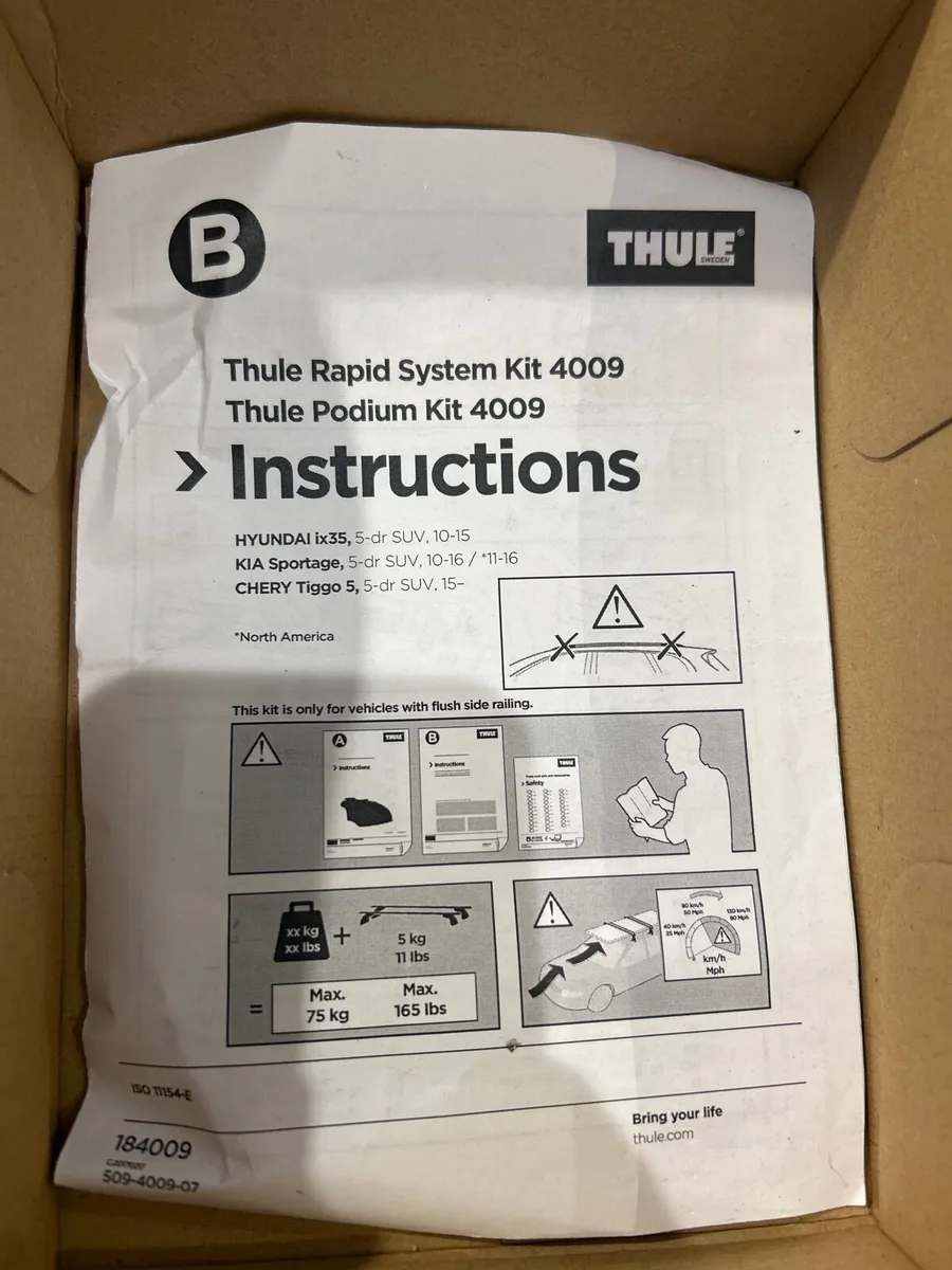 Thule rapid system kit - roof feet 4009 - Image 1