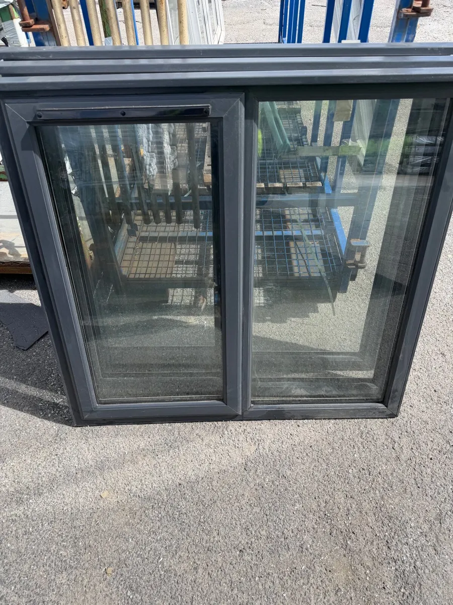 10 x PVC Grey on White windows