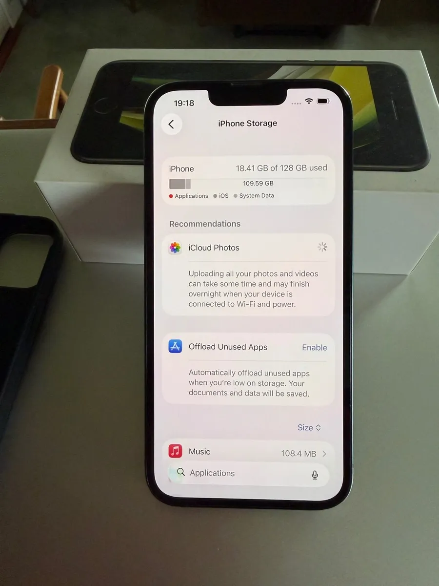 iPhone 14 128 GB Midn. Black Clean €320 ONO - Image 2