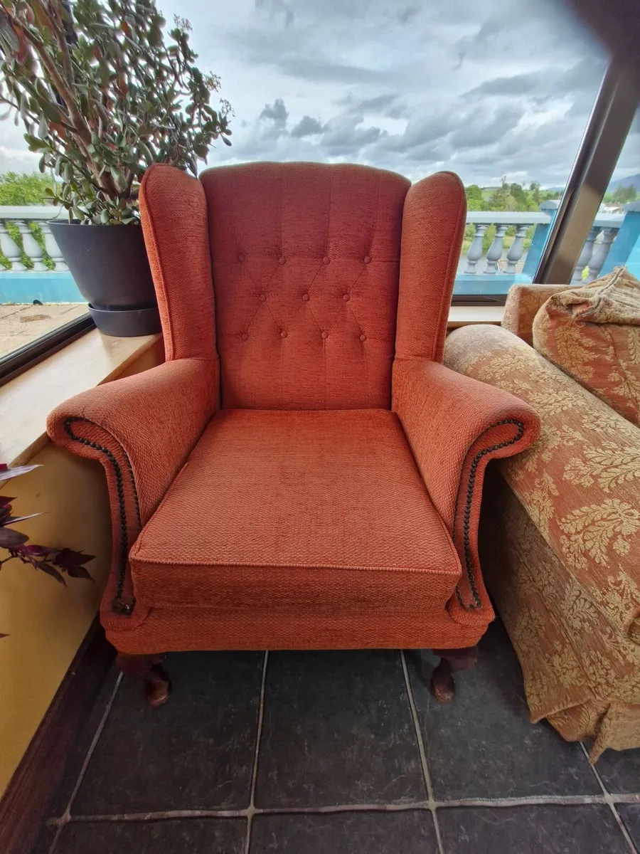 Beautiful orange armchair - Image 1