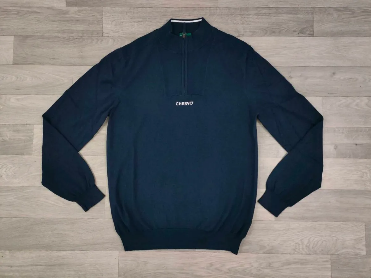 Chervo Half Zip Golf Jumper Mens Medium - Image 1