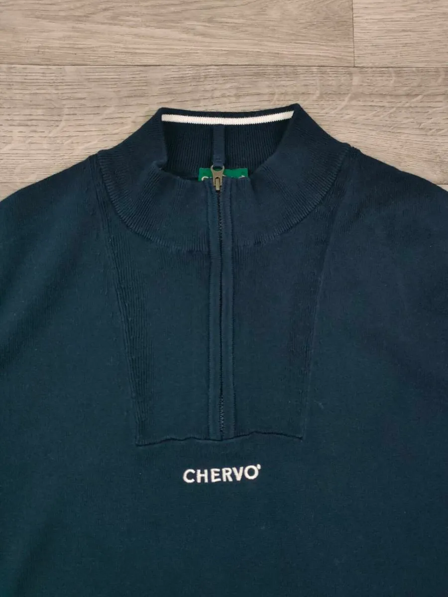 Chervo Half Zip Golf Jumper Mens Medium - Image 3
