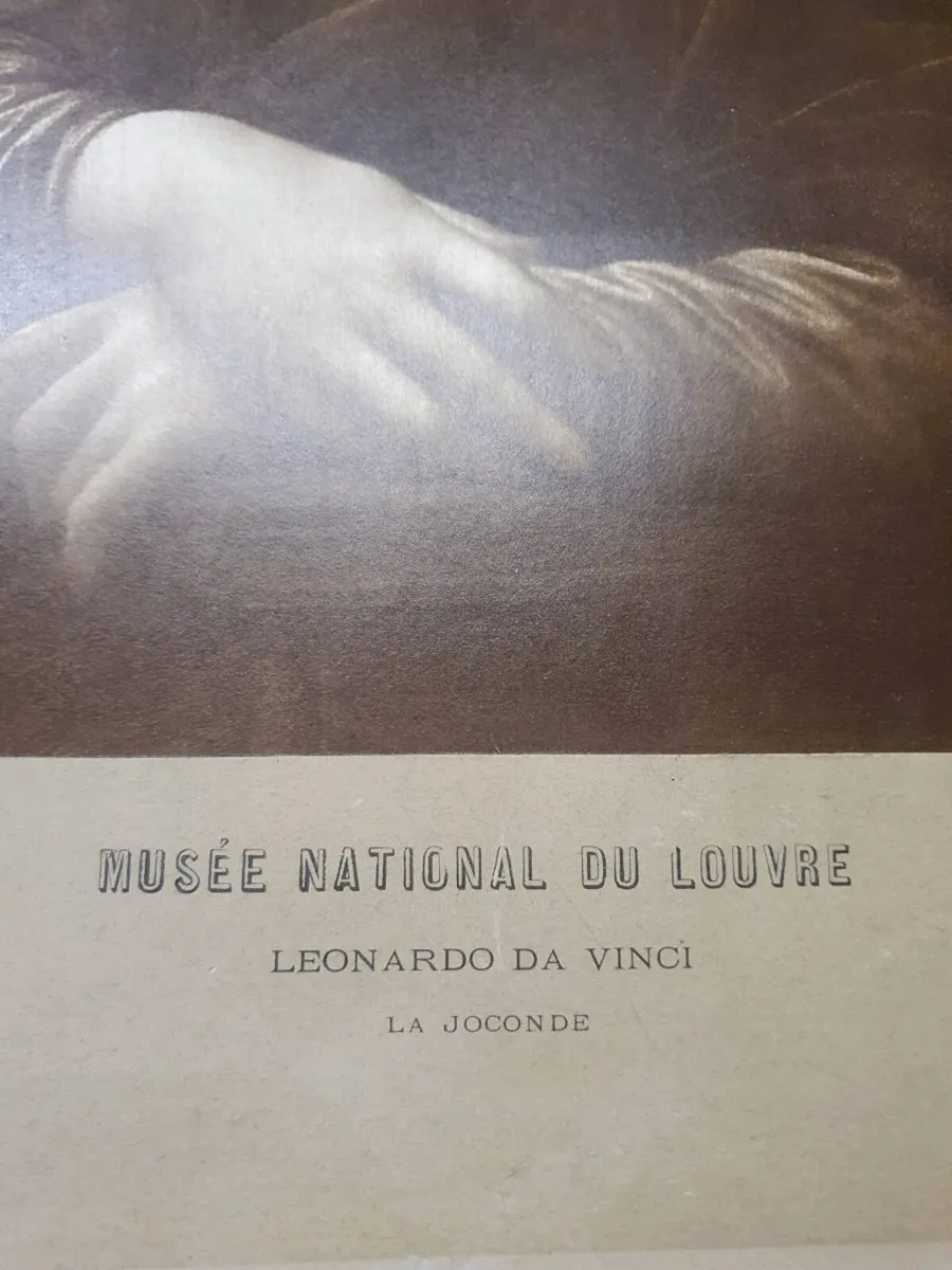 Antique mona lisa print - Image 2