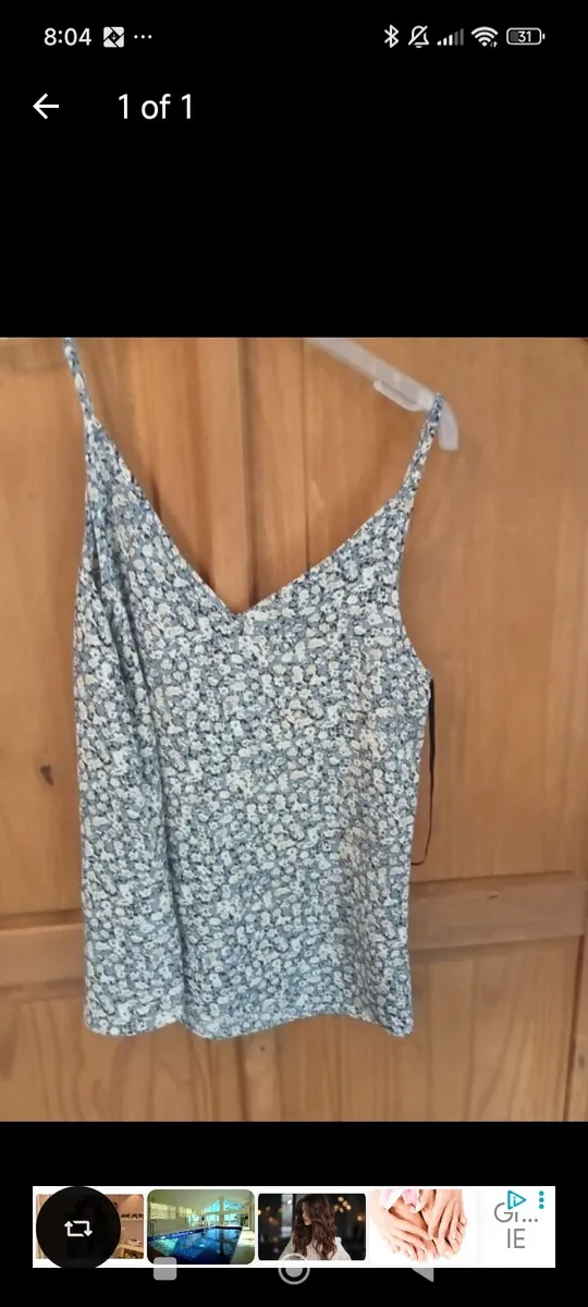 Ladies vest camisole size 8