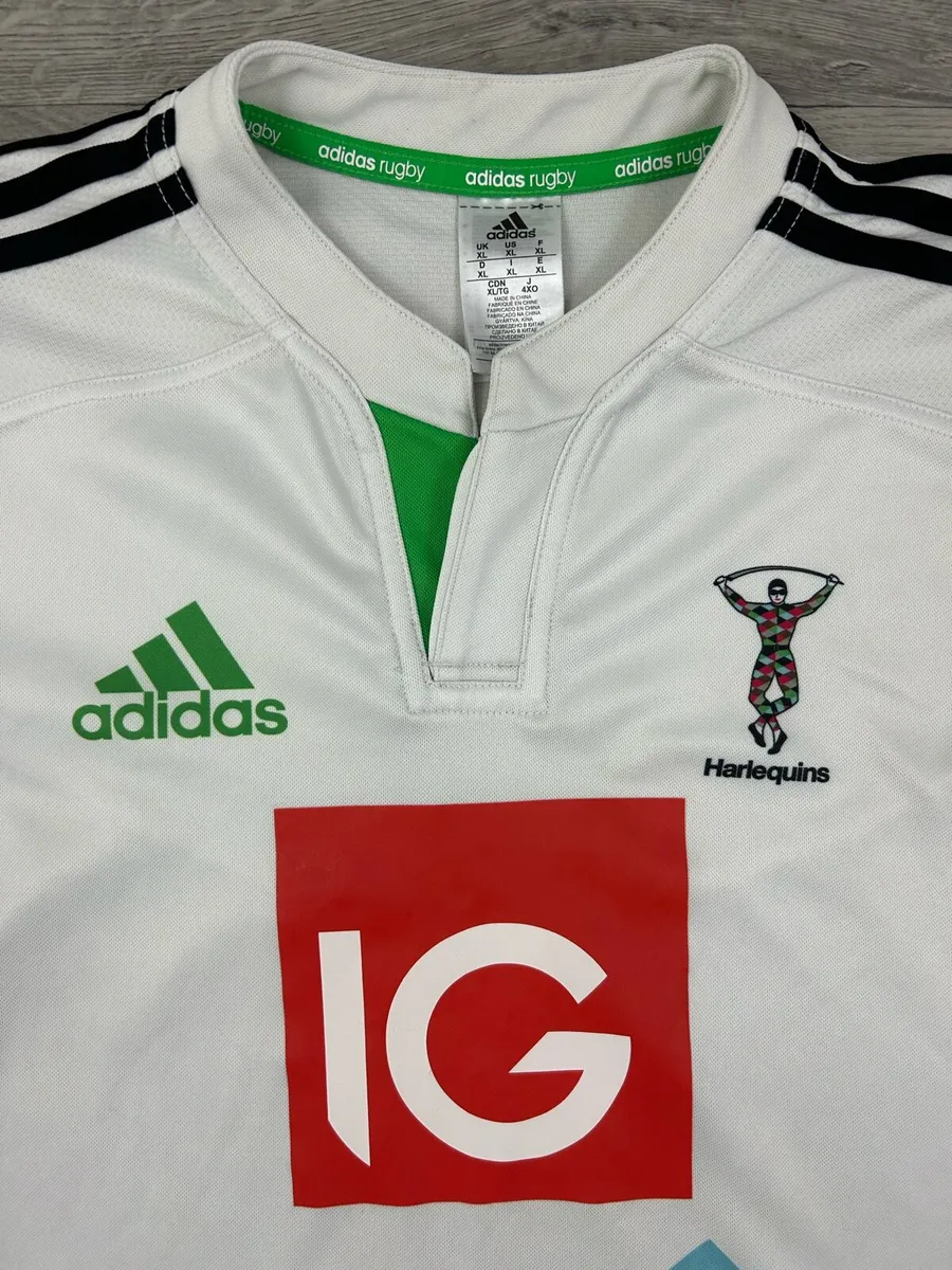 Adidas Harlequins Rugby Jersey Shirt Mens XL - Image 3