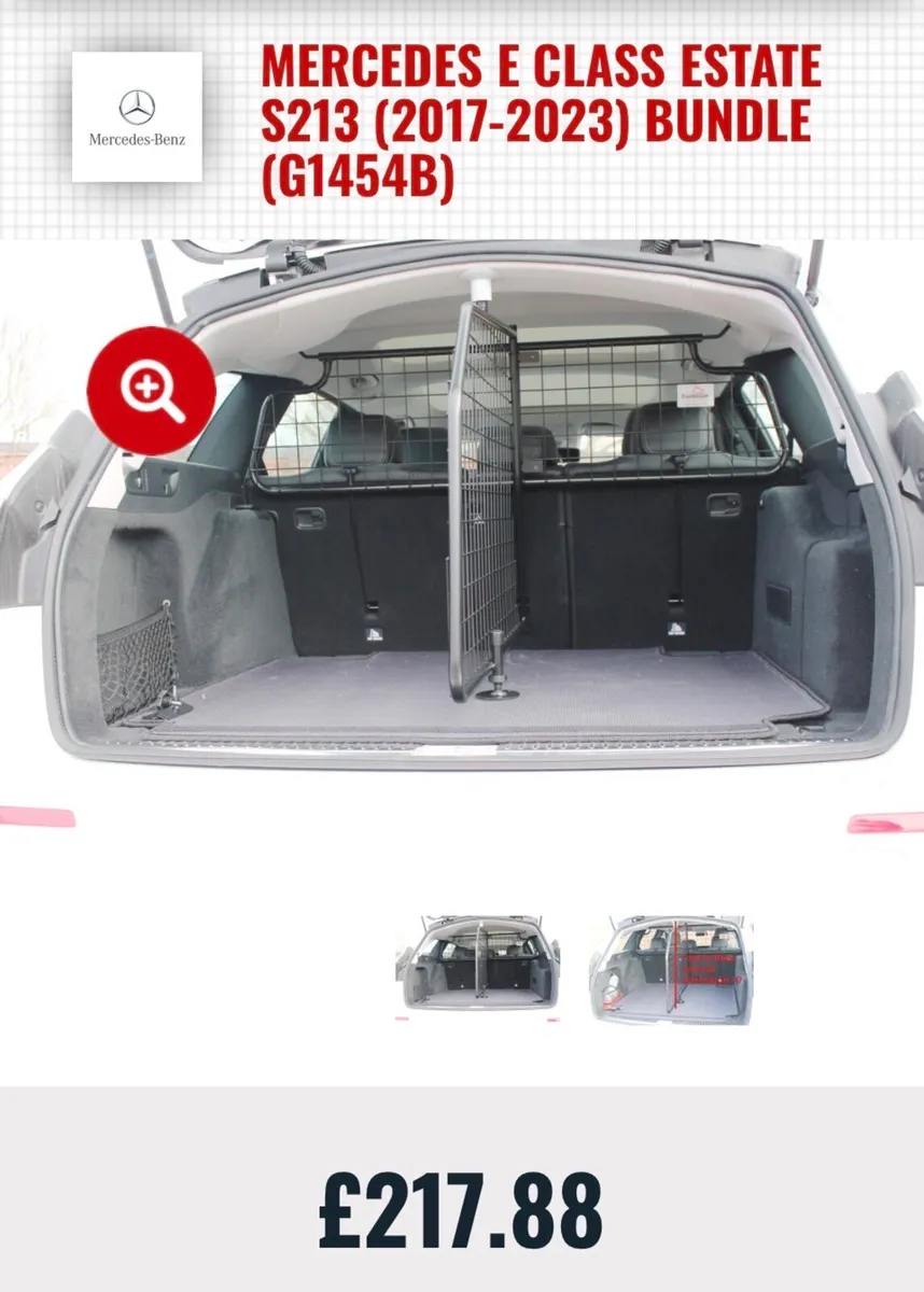 Mercedes E-Class Dog Guard and Boot Divider - Image 2