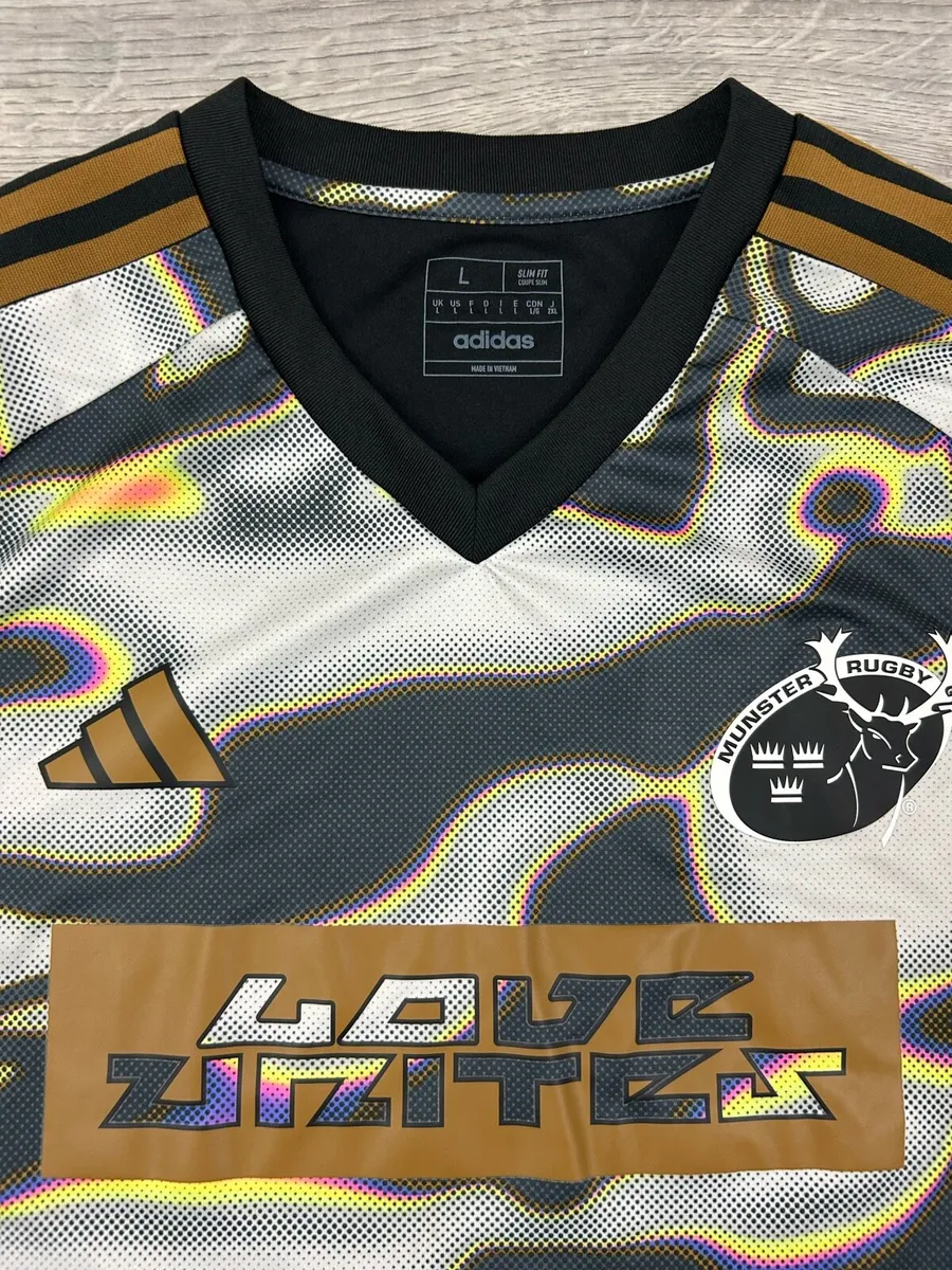 Rare Adidas Munster Rugby Love Unites Jersey Shirt - Image 3