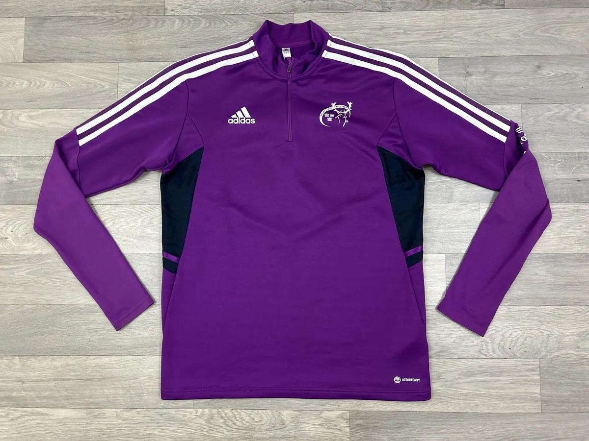 Adidas Munster Rugby Half Zip Jumper Mens Medium - Image 1