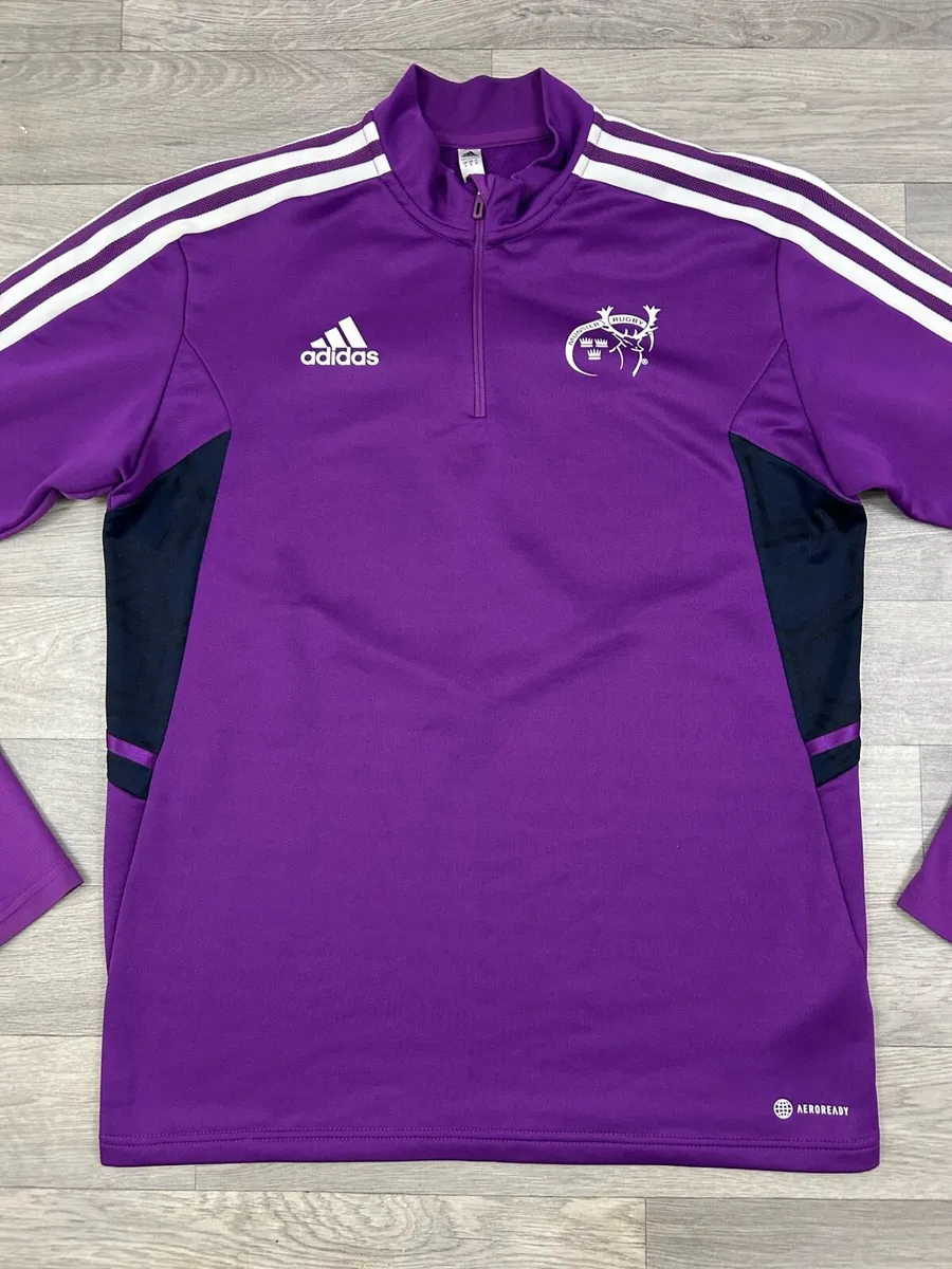 Adidas Munster Rugby Half Zip Jumper Mens Medium - Image 2
