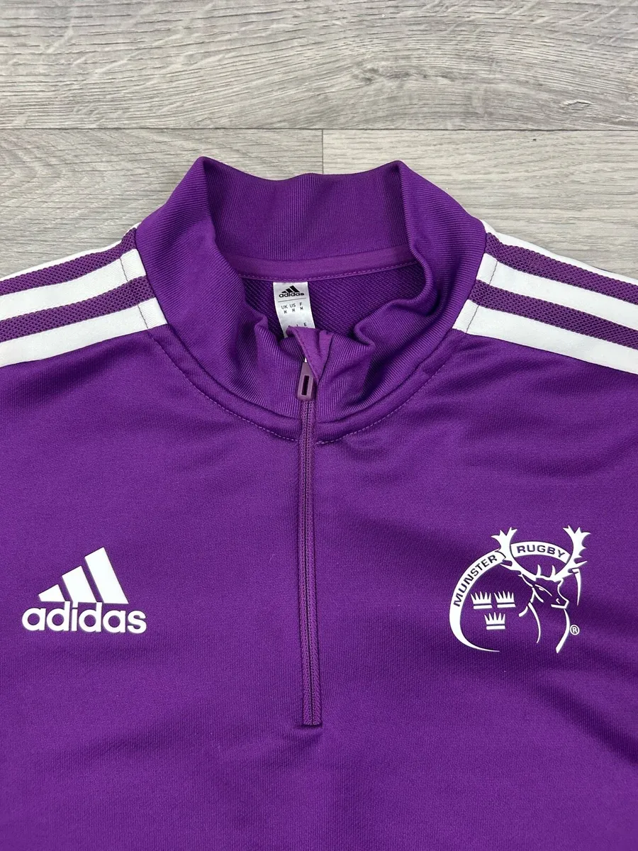 Adidas Munster Rugby Half Zip Jumper Mens Medium - Image 3
