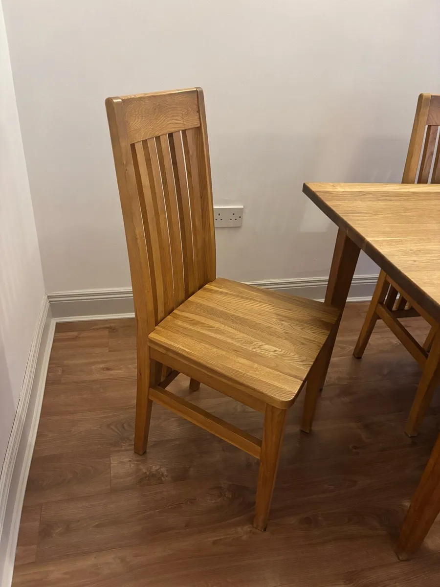 Dining table and six chairs - Image 2