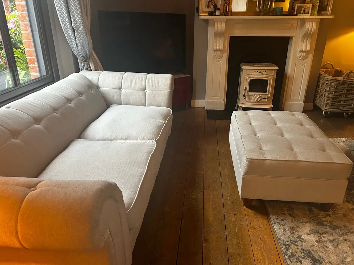 Sofa - Grey Sunning with Ottoman - Image 2