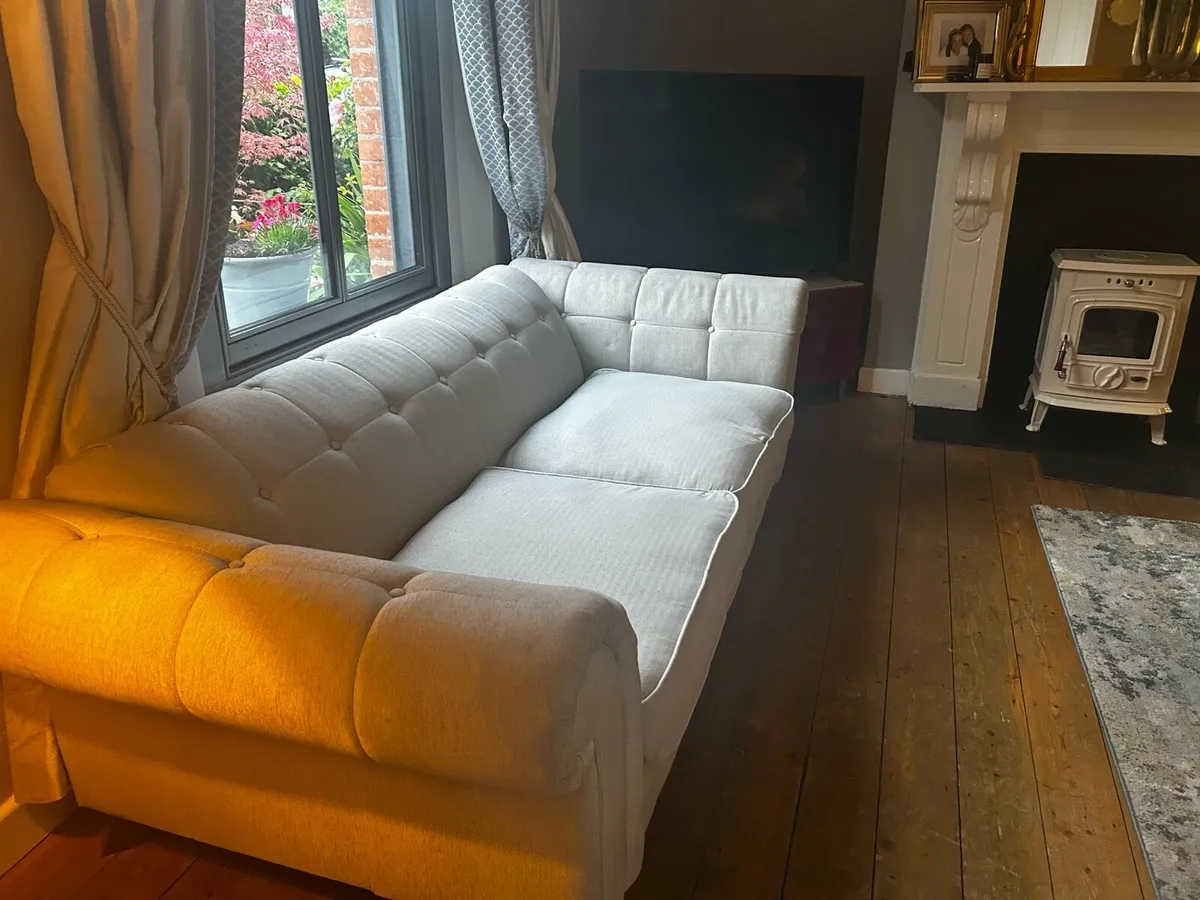 Sofa - Grey Sunning with Ottoman - Image 2