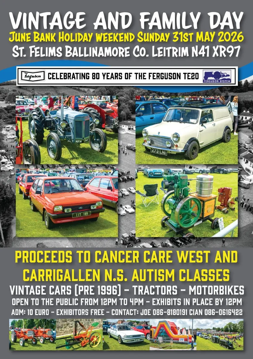 Vintage Show and Family Day Sunday 31st May - Image 1