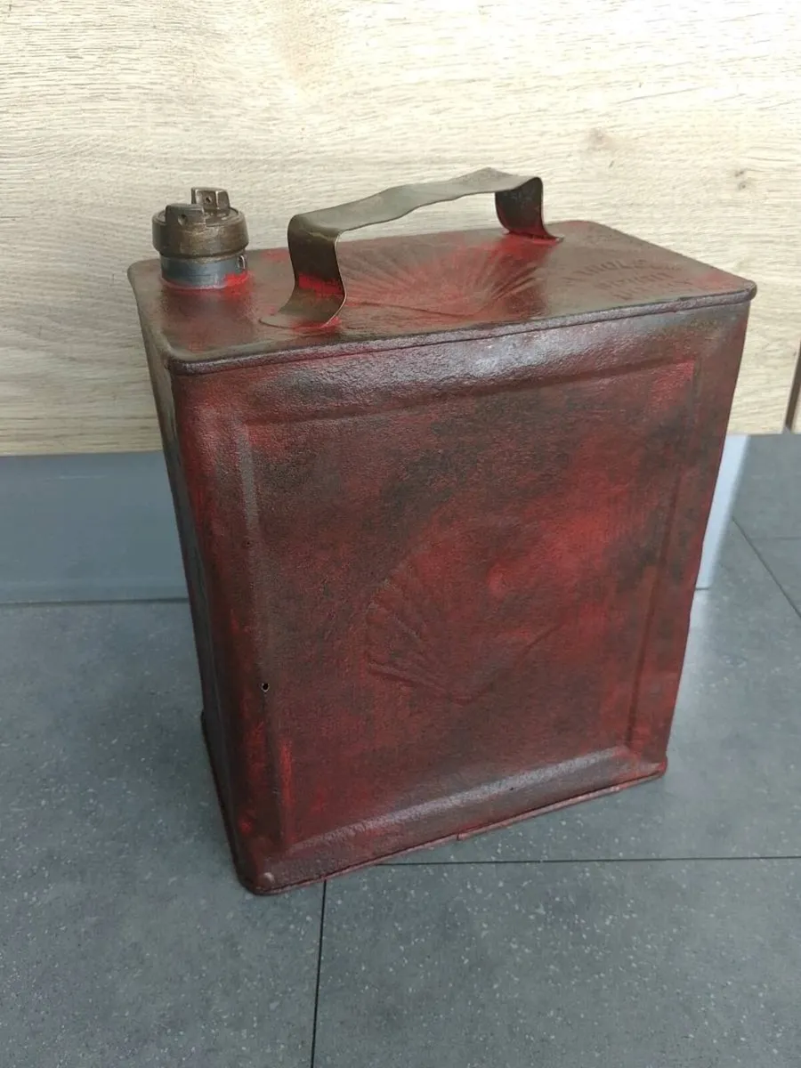 Can post antique shell fuel can - Image 1