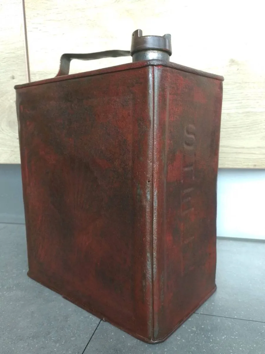 Can post antique shell fuel can - Image 2