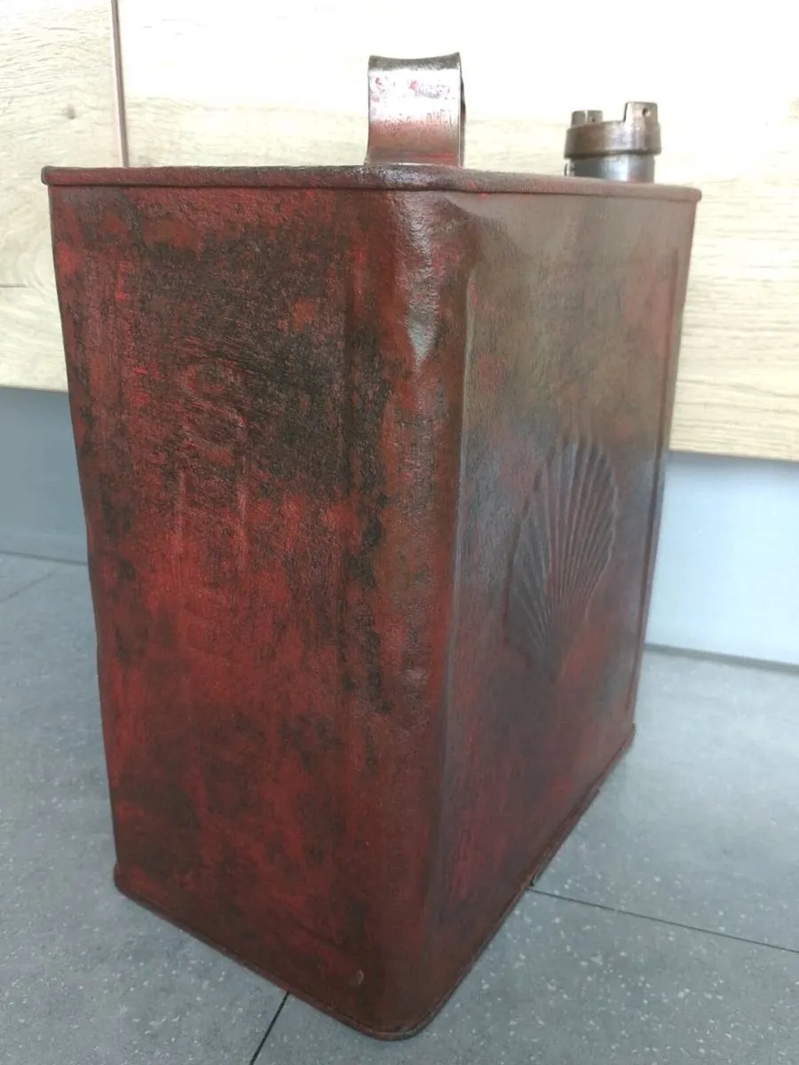 Can post antique shell fuel can - Image 3
