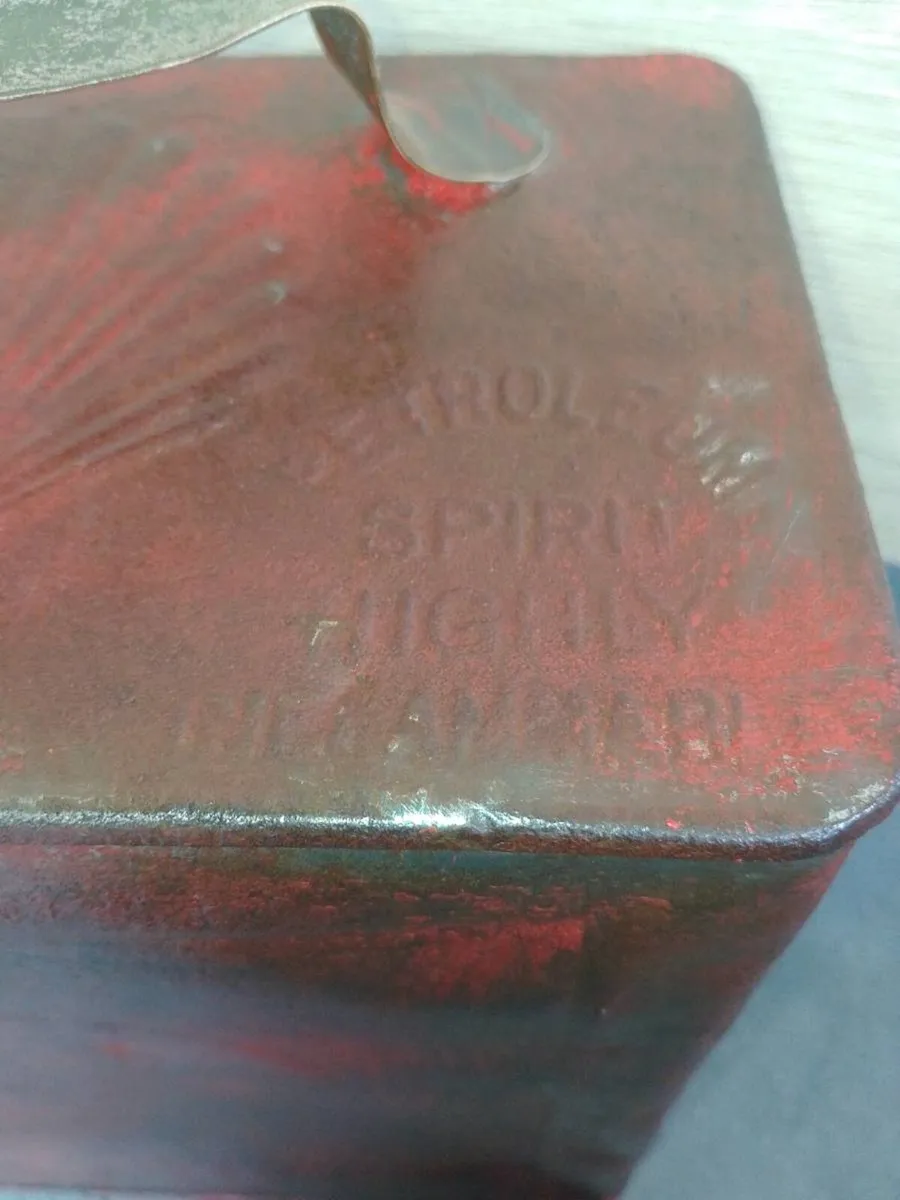 Can post antique shell fuel can - Image 4