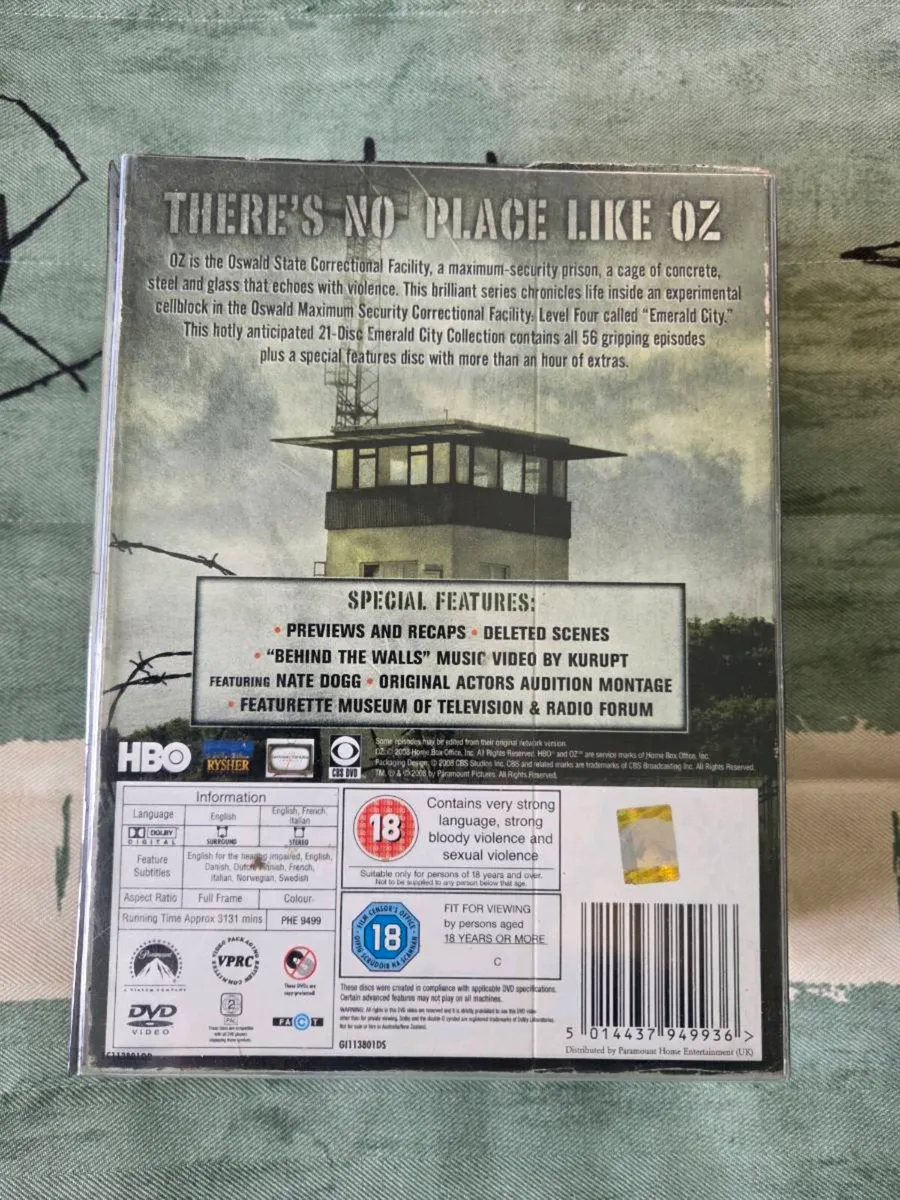 Oz The Complete Seasons 1 to 6 DVD Series TV - Image 2