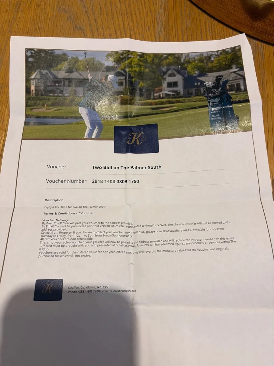 2 Green fees - Image 1
