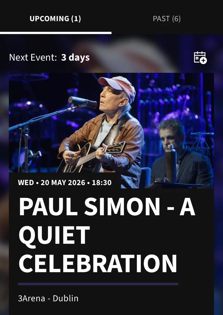Paul Simon Concert Tickets - Image 1