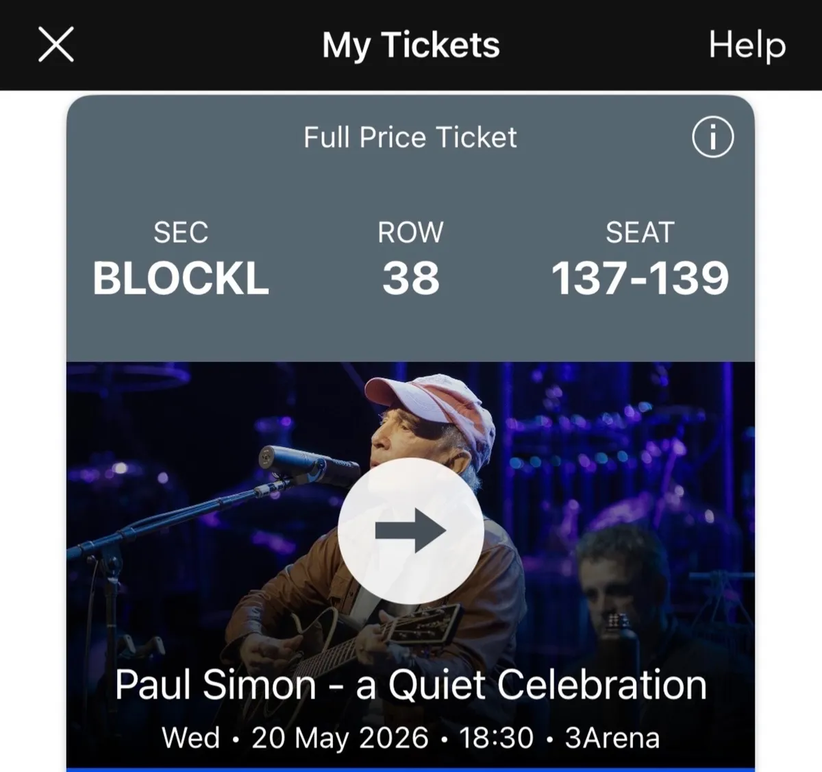 Paul Simon Concert Tickets - Image 2