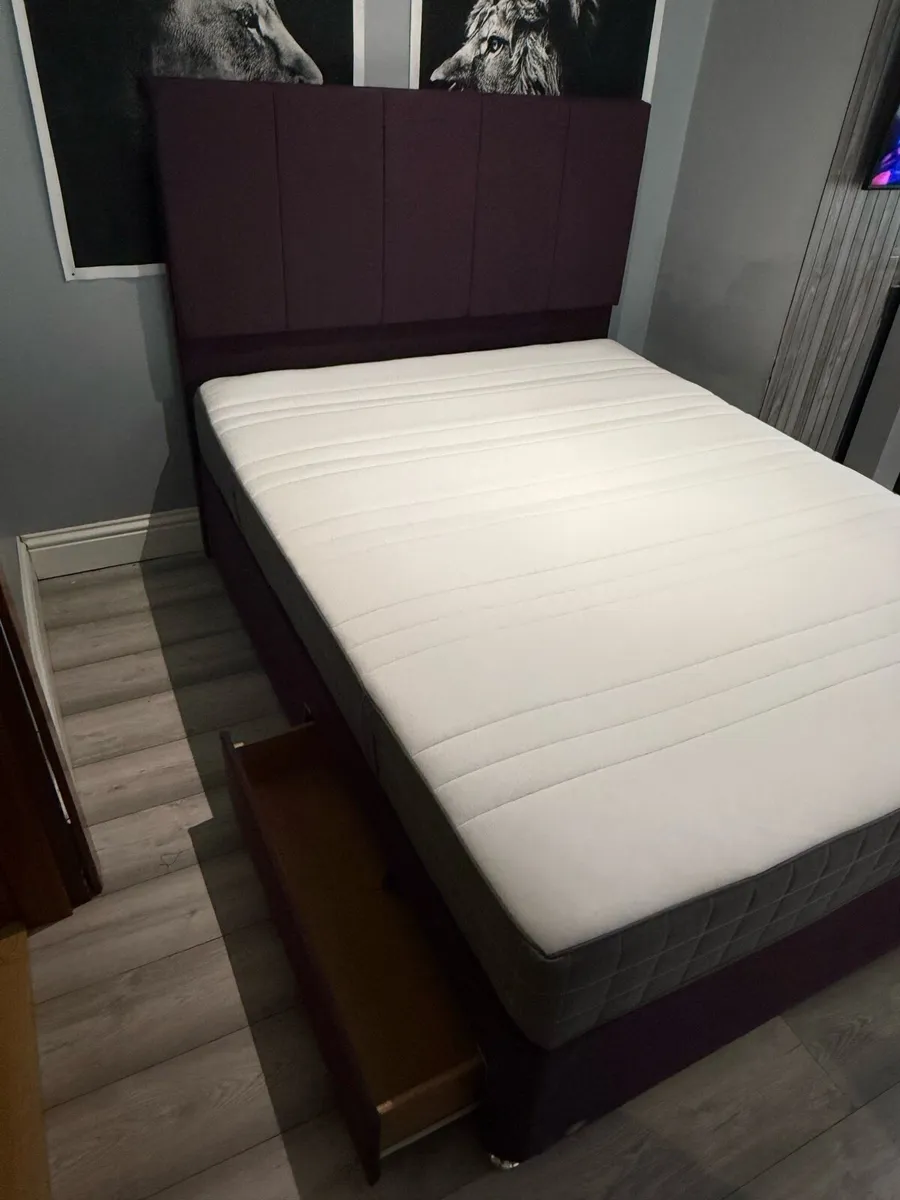 King Size bed and Mattress - Image 3