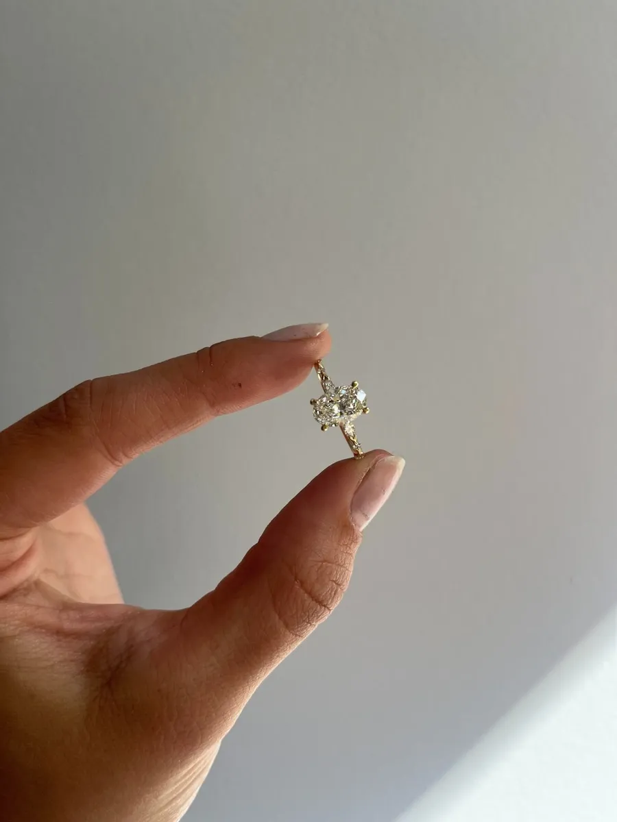 Engagement Ring - 1.5ct Diamond - 18K Yellow Gold - Image 3