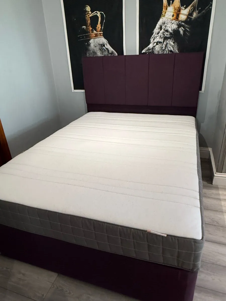 King Size bed and Mattress - Image 4