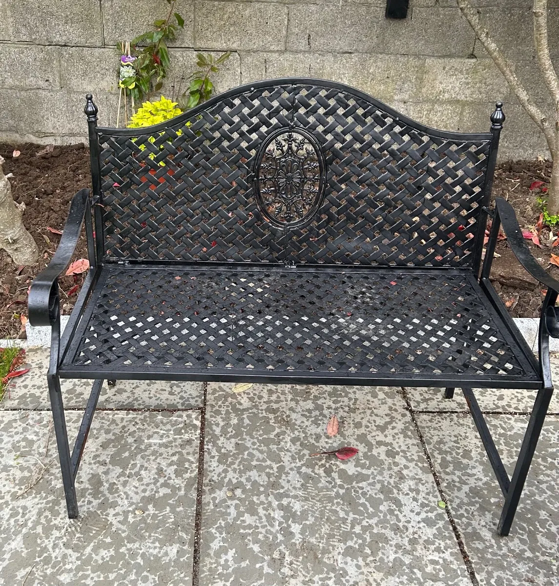 Metal Garden Seat - Image 1