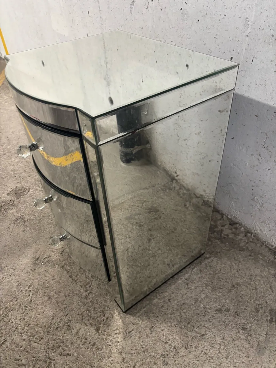 Bow Fronted Mirrored Glass lockers - Image 4