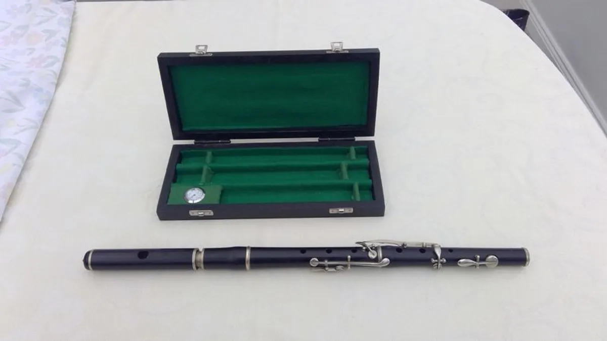 Antique Ebony Flute - Image 3