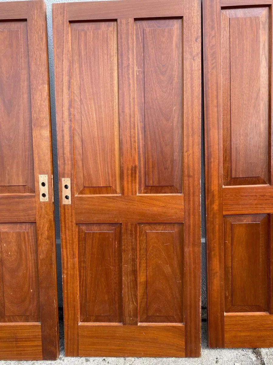 6 solid internal teak doors for sale - Image 3