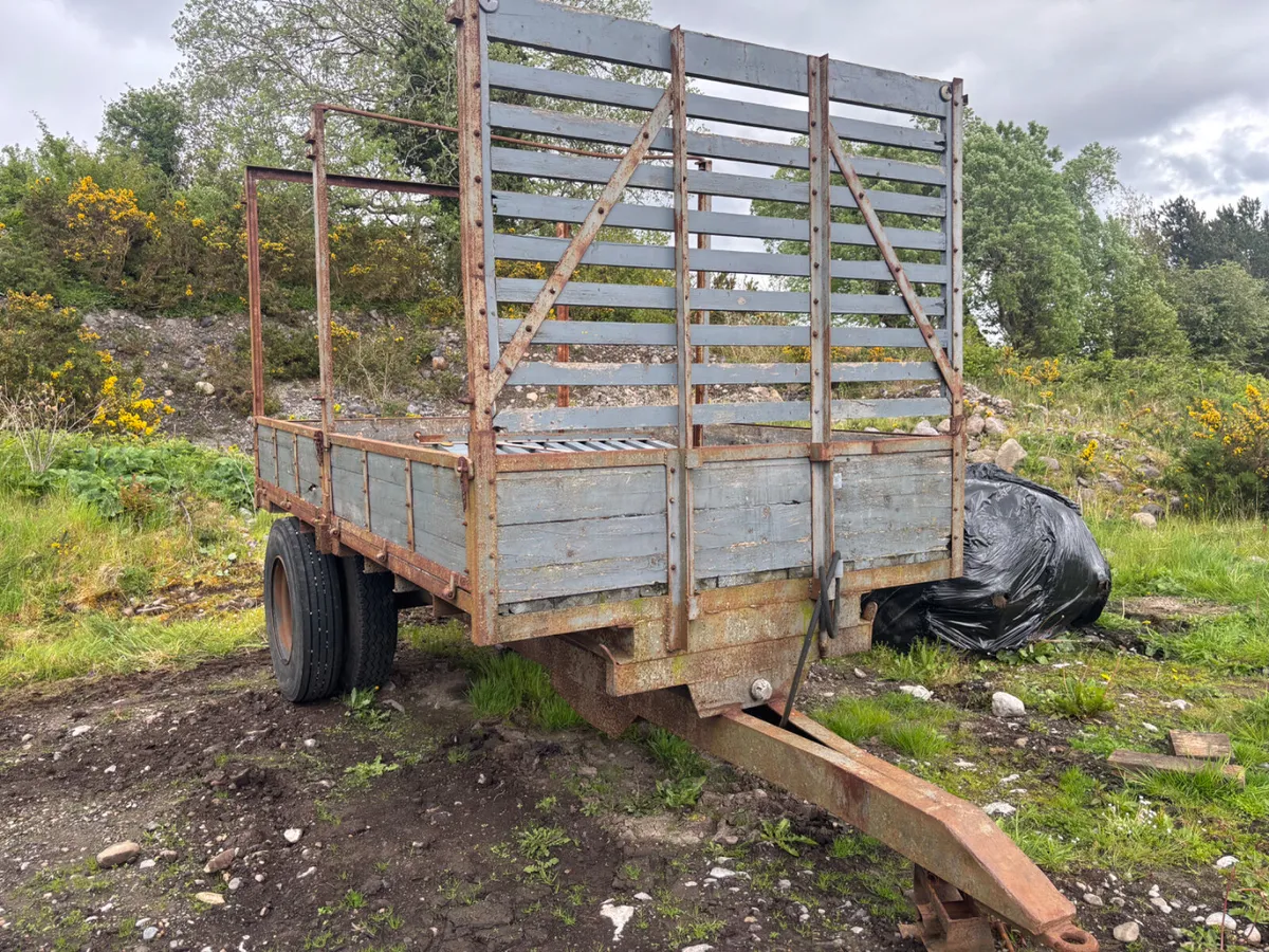 12X7 Tractor Tipping Trailer c/w Cribs - Image 2