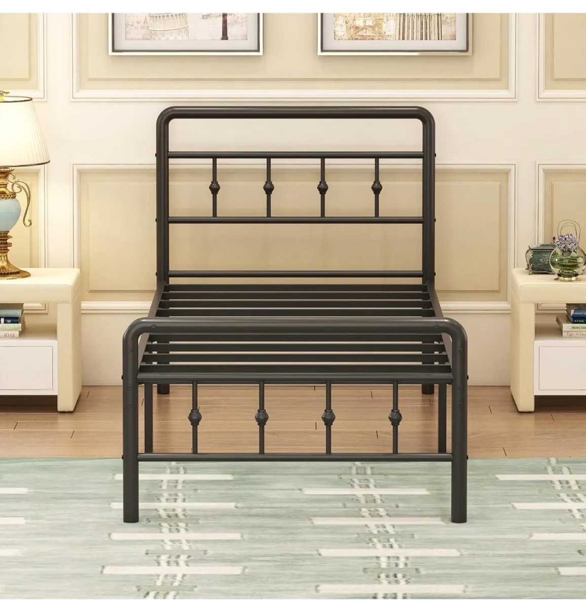 Single Bed Frame 3ft with Headboard and Footboard - Image 4