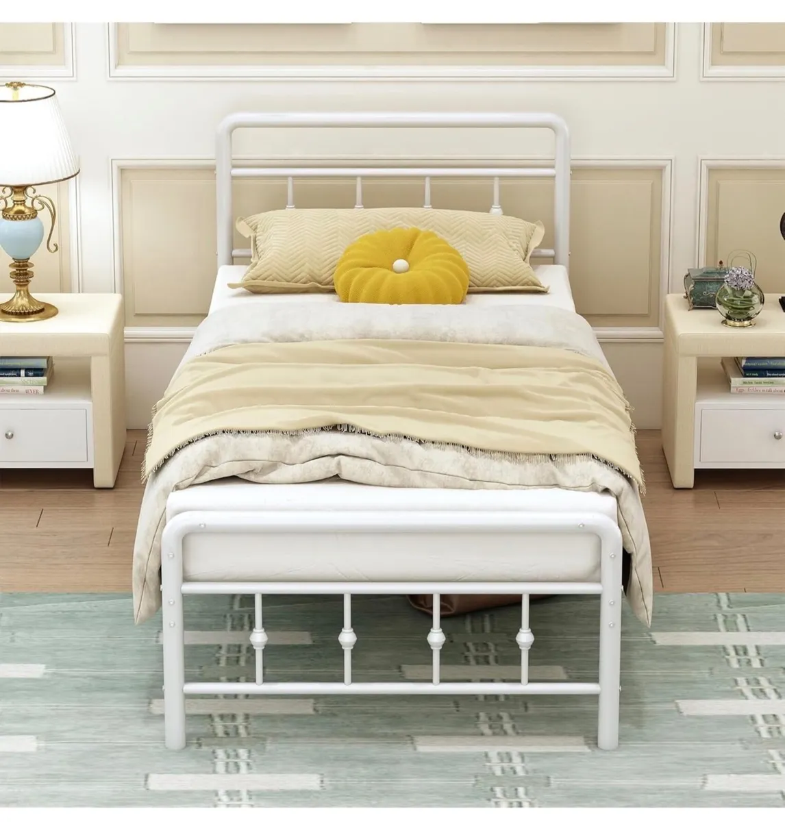 Single Bed Frame 3ft with Headboard and Footboard - Image 2