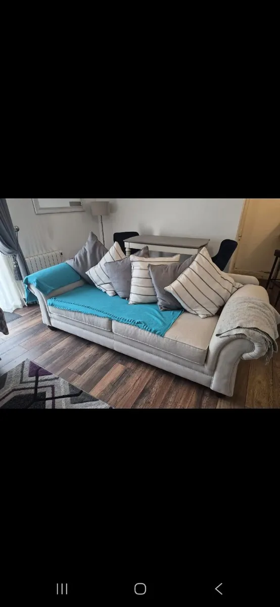 Couch, Arm Chair, High Kitchen Table with 2 high - Image 2