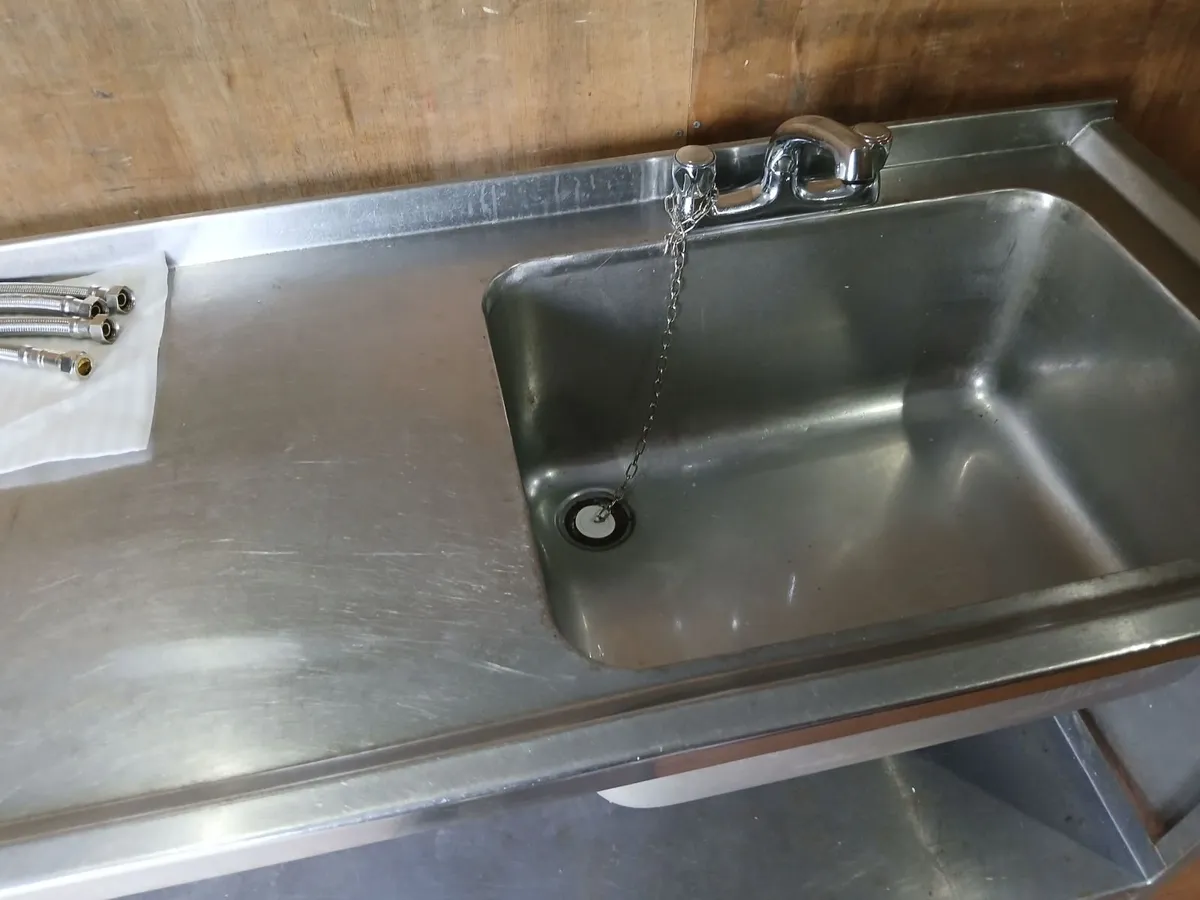 Staneless steel cabbinet  double sink unit complet - Image 4